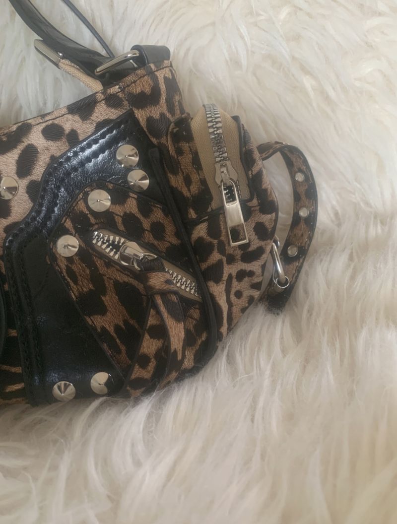 Tokio y2k Leopard Buckle Shoulder Bag