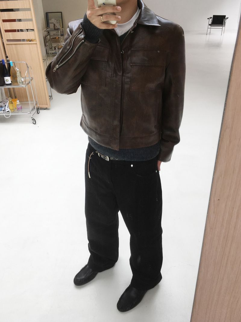 No.1886 W crop leather JK