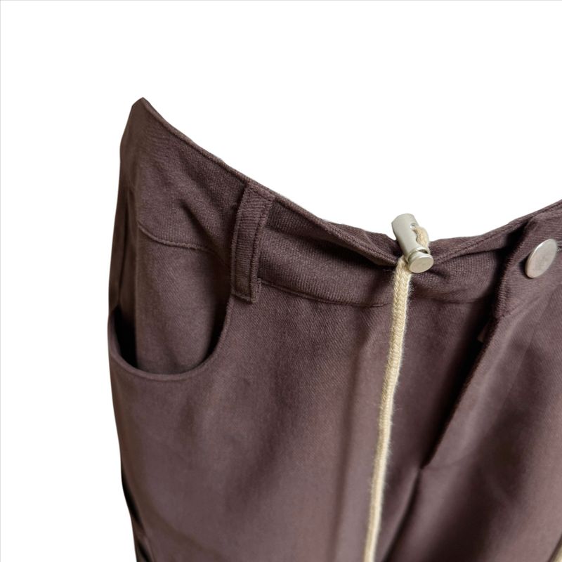 (2color) Utility Pocket Peach Wide Pants