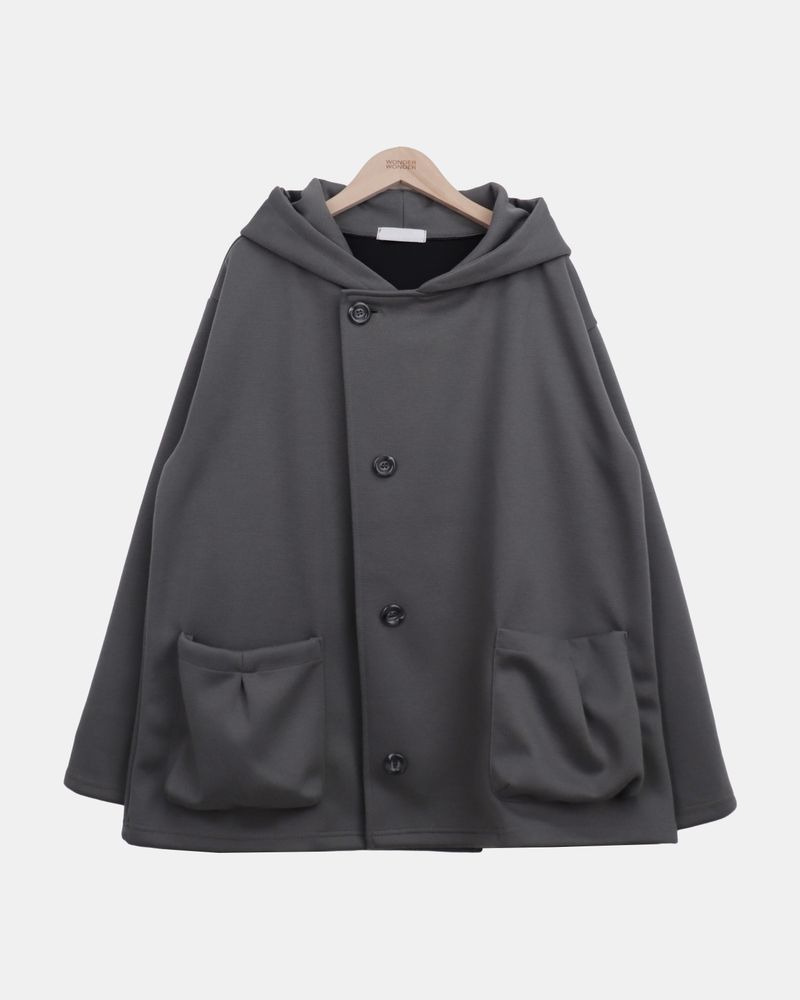 Mue Button Hooded Jacket