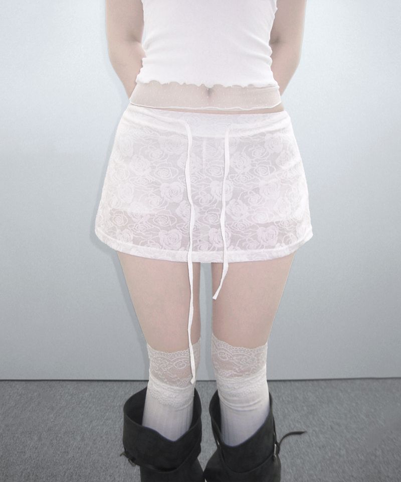 rose lace corset sk (4colors)