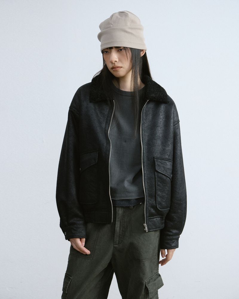 PARAKEET（パラキート）の「ヴィンテージ フェイク スエード ムスタング (Brown)（ジャケット/アウター）」