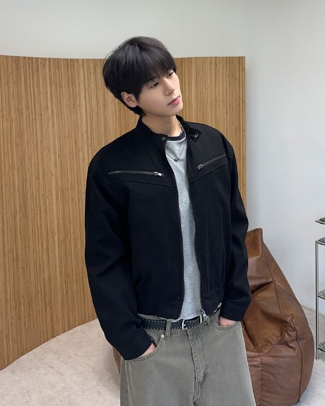 Bade Zipper Crop Jacket