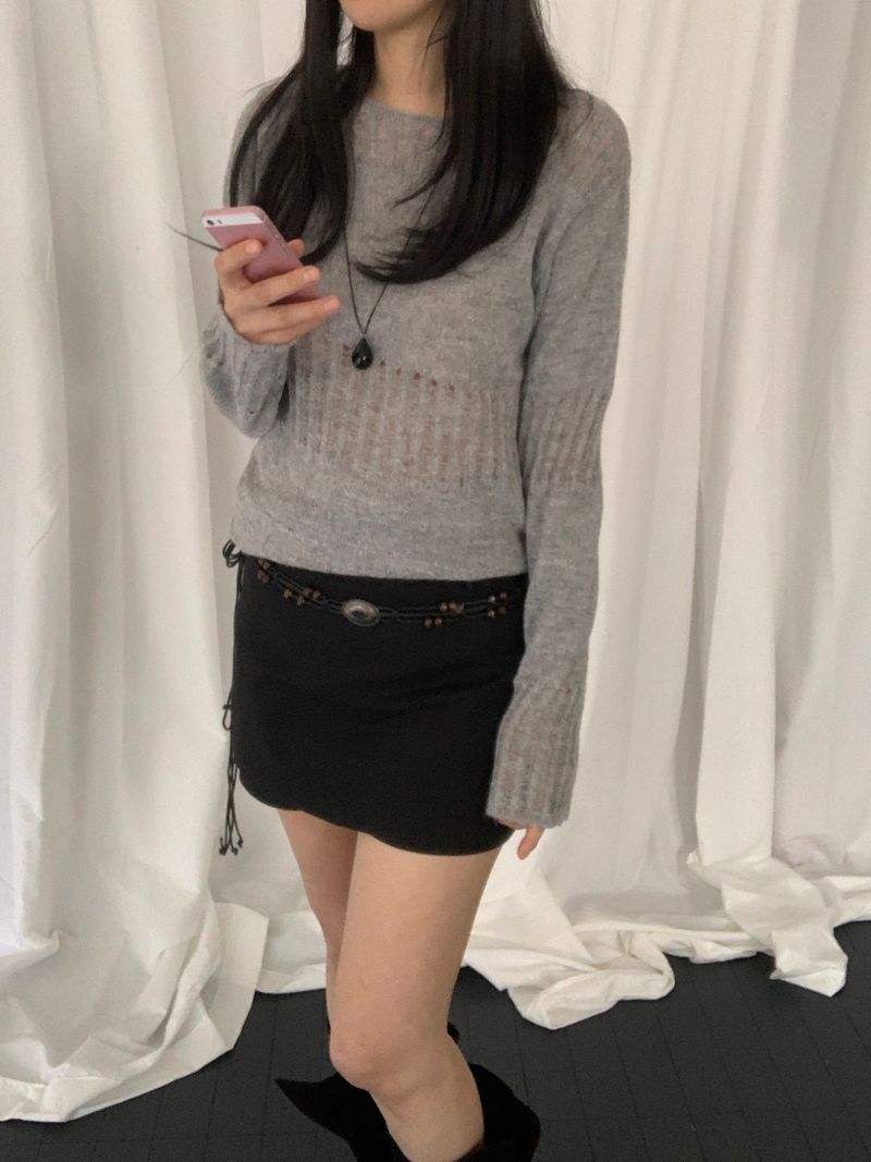 オヴィッド パンチング ニット