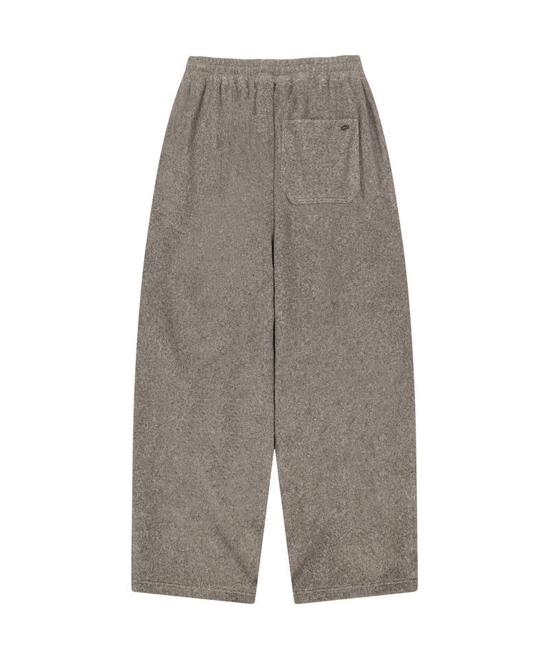 WIDE FLEECE PANTS_BROWN