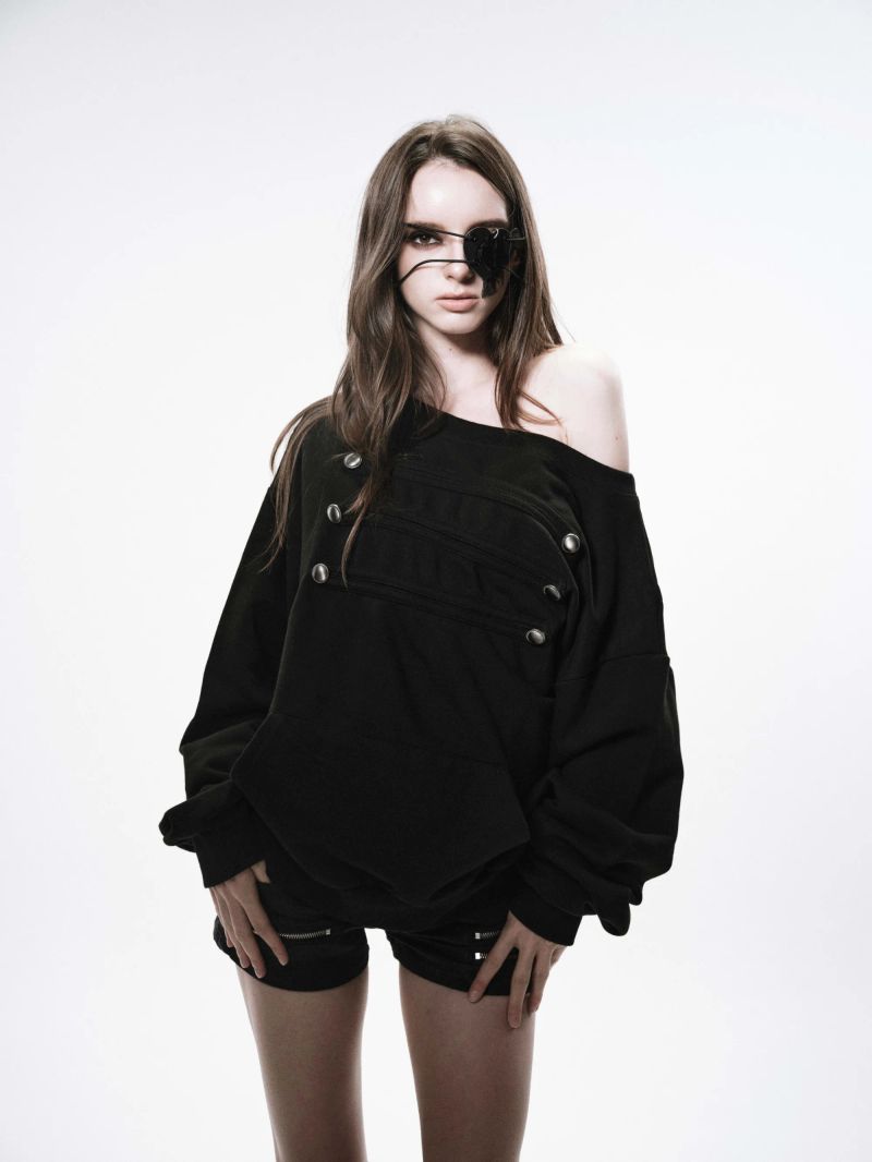NAPOLEON SWEAT DRESS (BLACK)