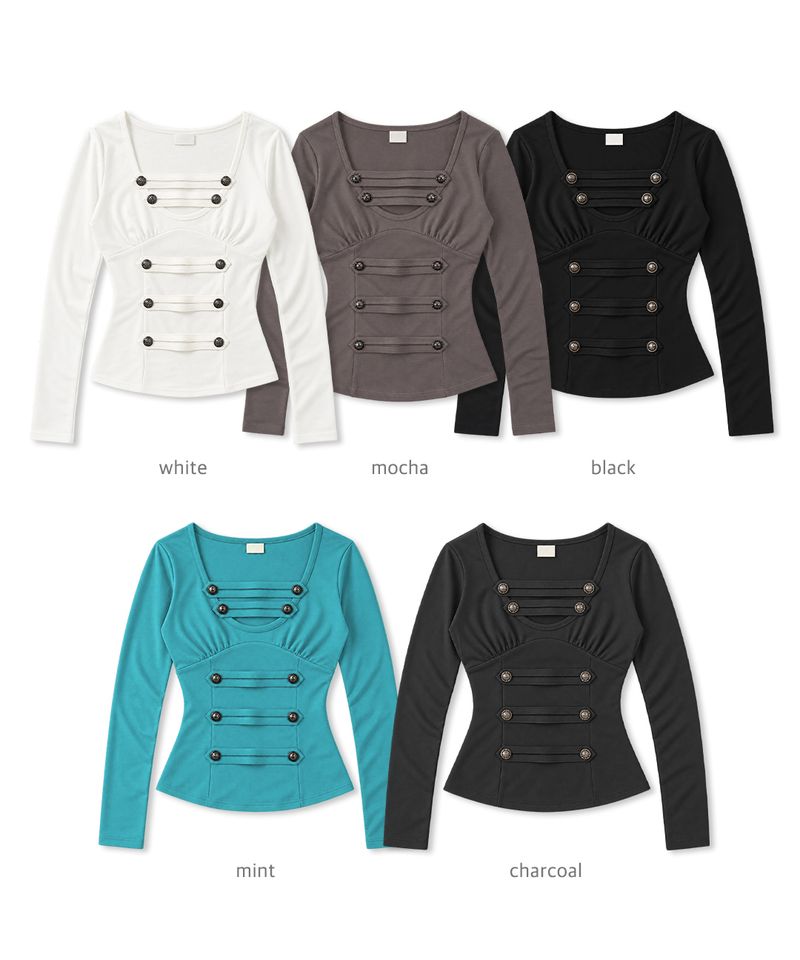 napoleon corset top (5colors)