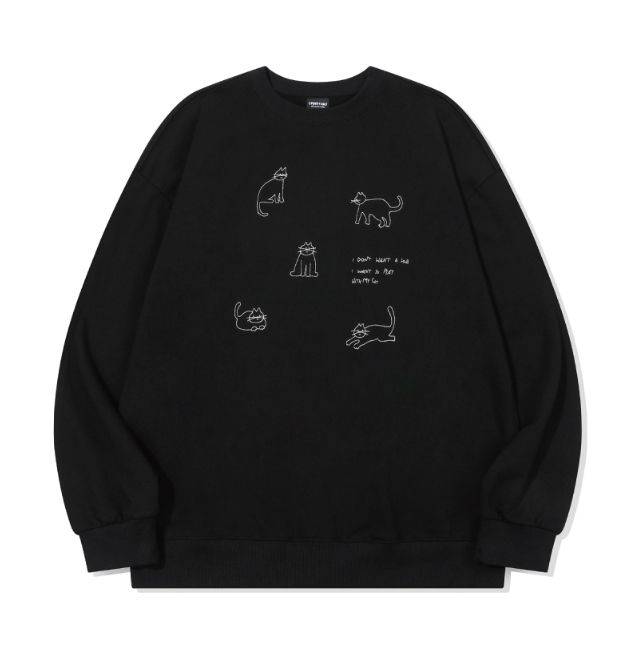 26FW★ My Kitty Embroidered Sweatshirt
