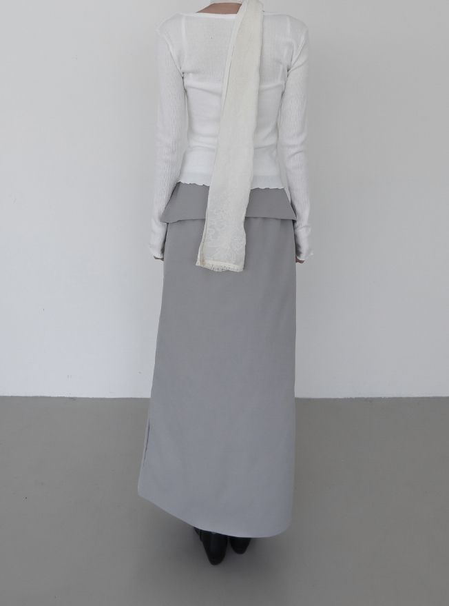 Lot Script Maxi Wrap Skirt