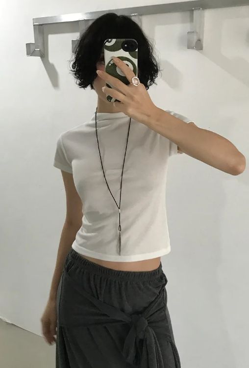 CAP SLEEVE MOCK-NECK KNIT
