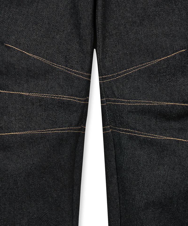 Shinchiback Fireman Curved Denim Pants - Black