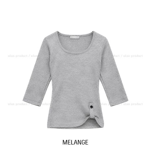 Mods Adjust Button Three Quarter T-shirt