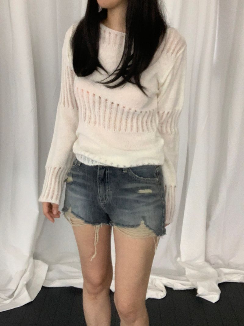 オヴィッド パンチング ニット