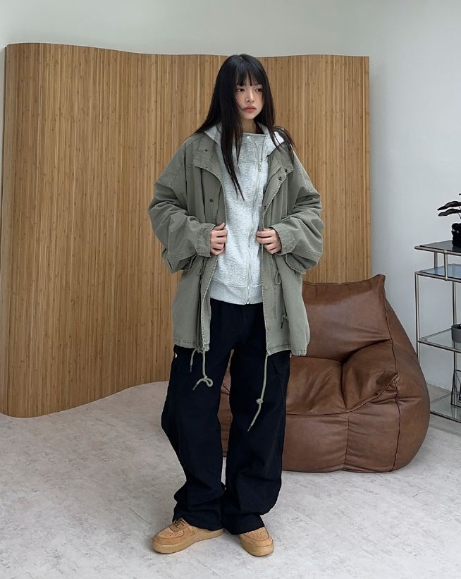 Lawn Washed Pigment Field Jacket
