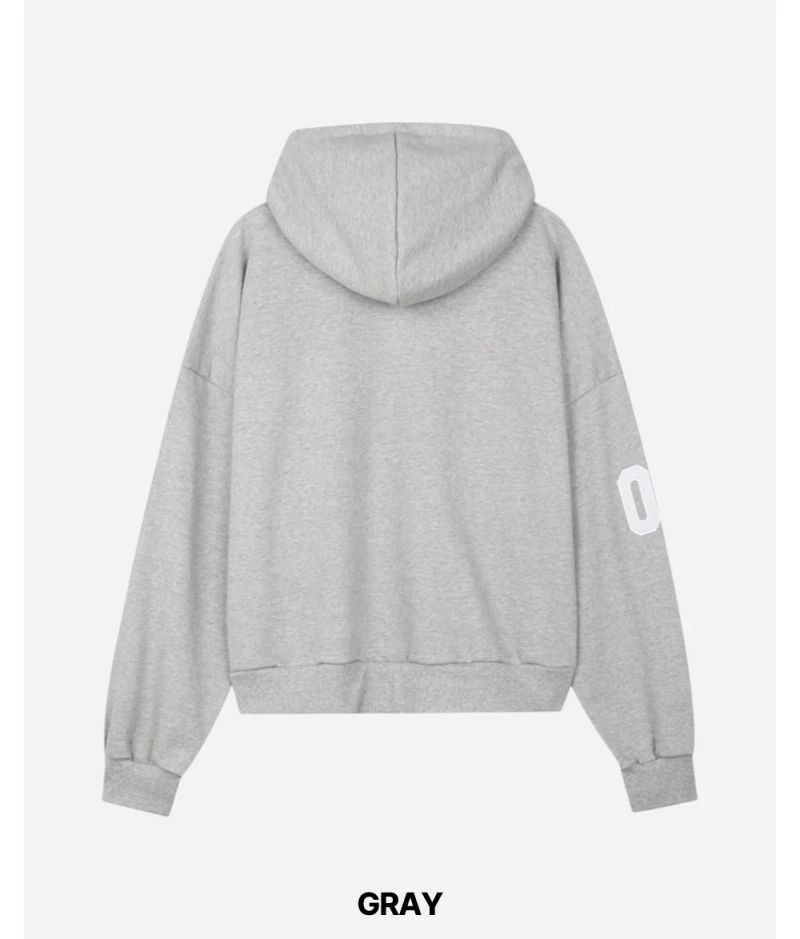 Spur Embroidery Hood Zip-up