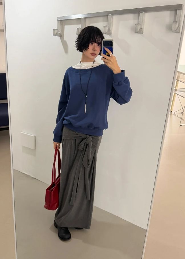 CROSS WRAP MAXI SKIRT