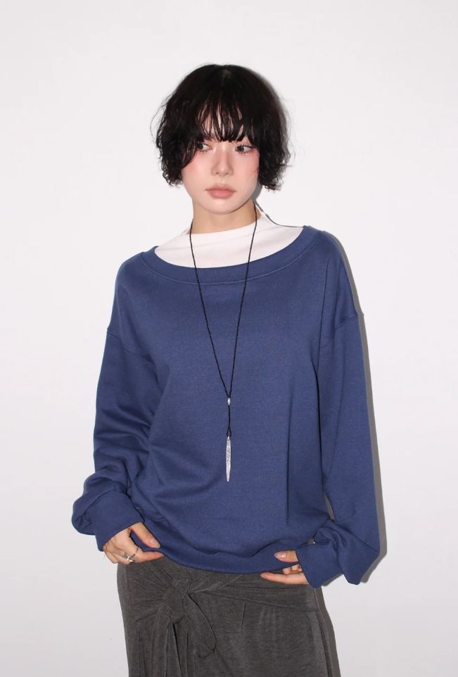 AAKE(アケ)の「オフショルダースウェットシャツ(トップス)」