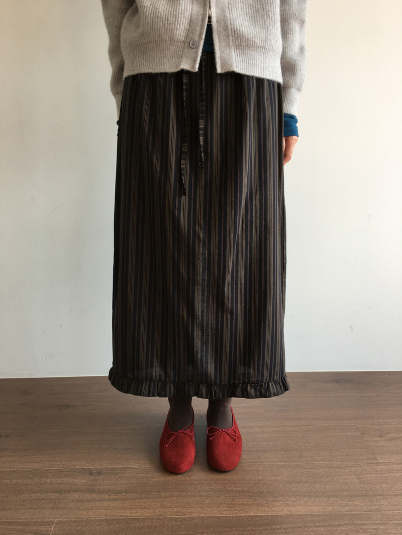 Cher frill long skirt (2color)