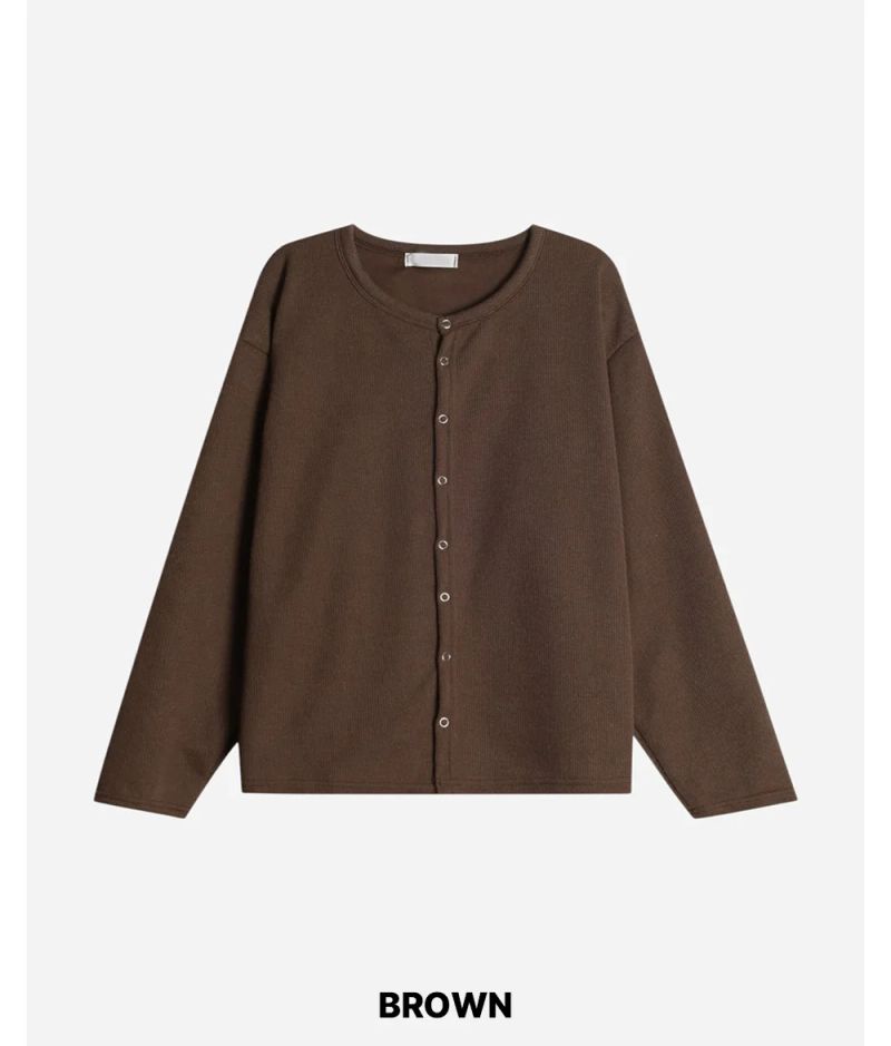 Fleck Cropped Knit Cardigan