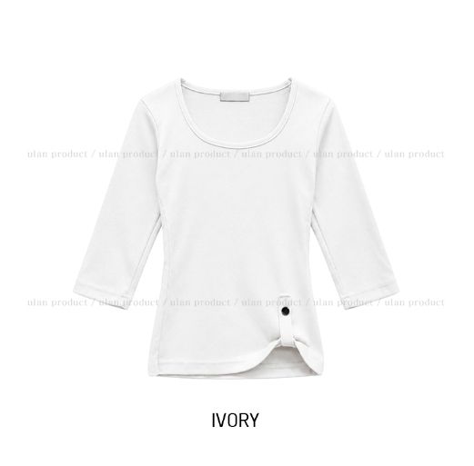 Mods Adjust Button Three Quarter T-shirt