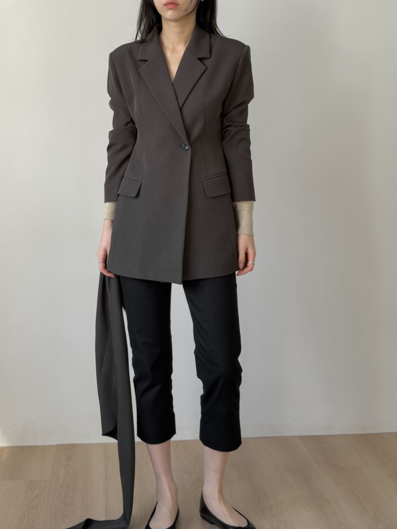 [Scarf SET] Glass Wrap Half Jacket