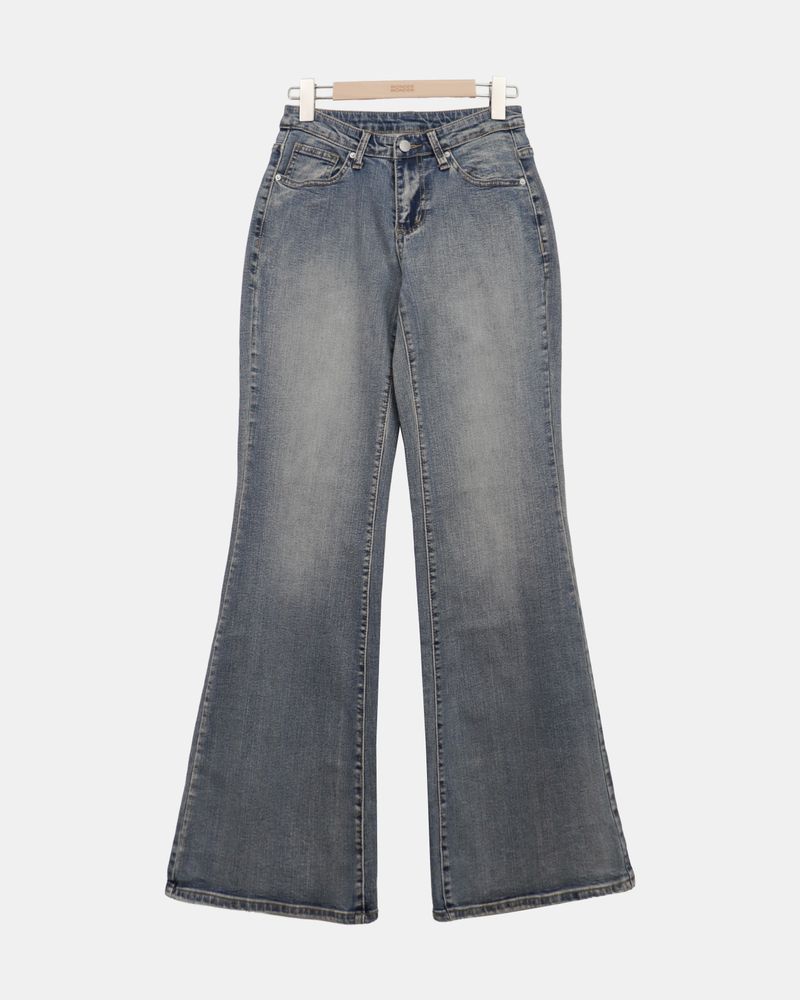 Bag Low-Rise Bootcut Denim Pants