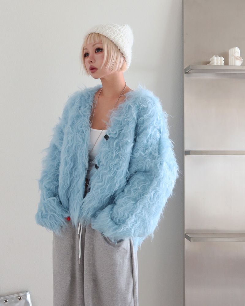 Soft Snowflake Rolled-Up Beanie