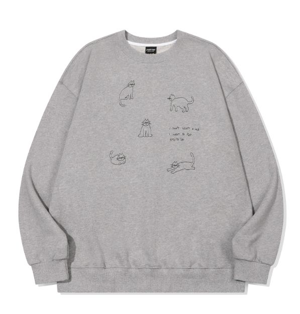 26FW★ My Kitty Embroidered Sweatshirt
