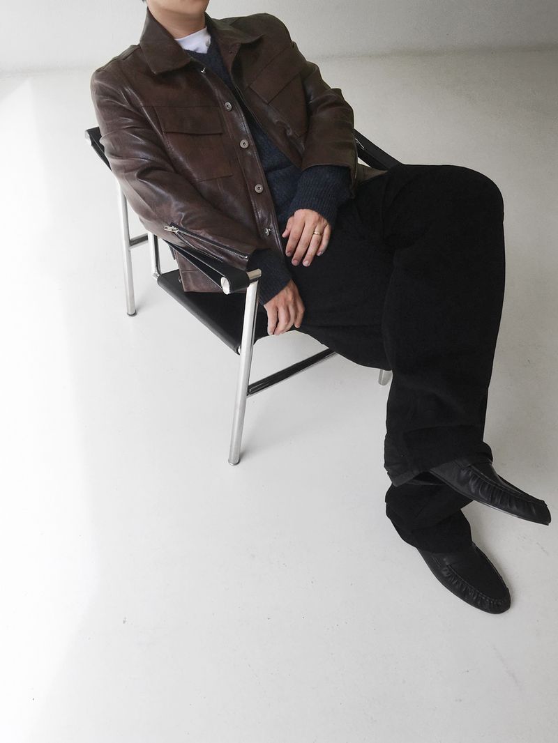 No.1886 W crop leather JK