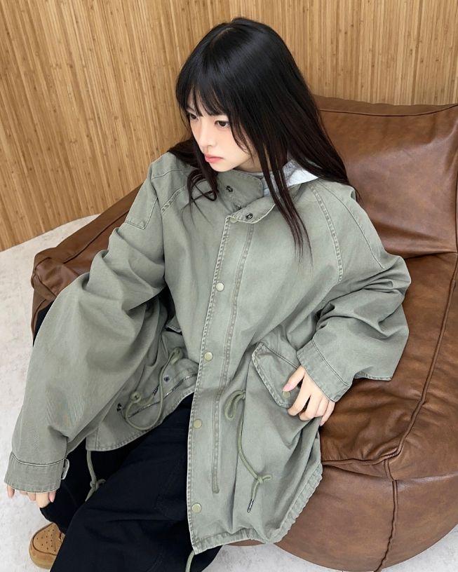 Lawn Washed Pigment Field Jacket
