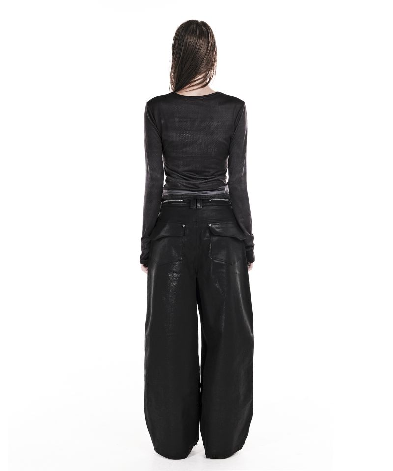 GLOW DENIM WIDE PANTS