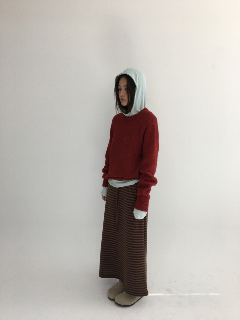 Ready striped long skirt (2color)