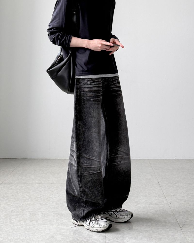 Filine Washing Wide Denim