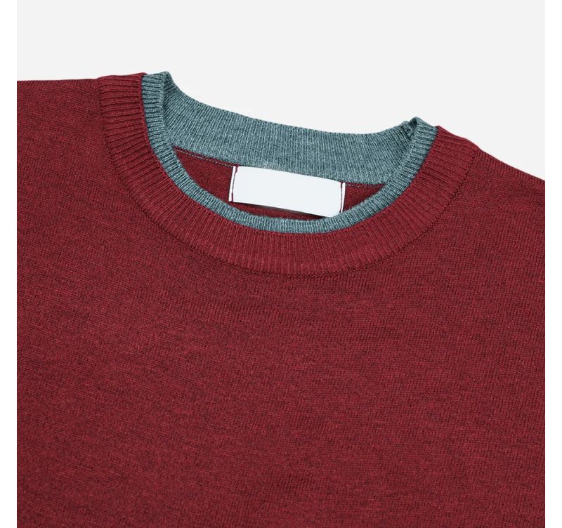 Wheat Layered Cropped Knit