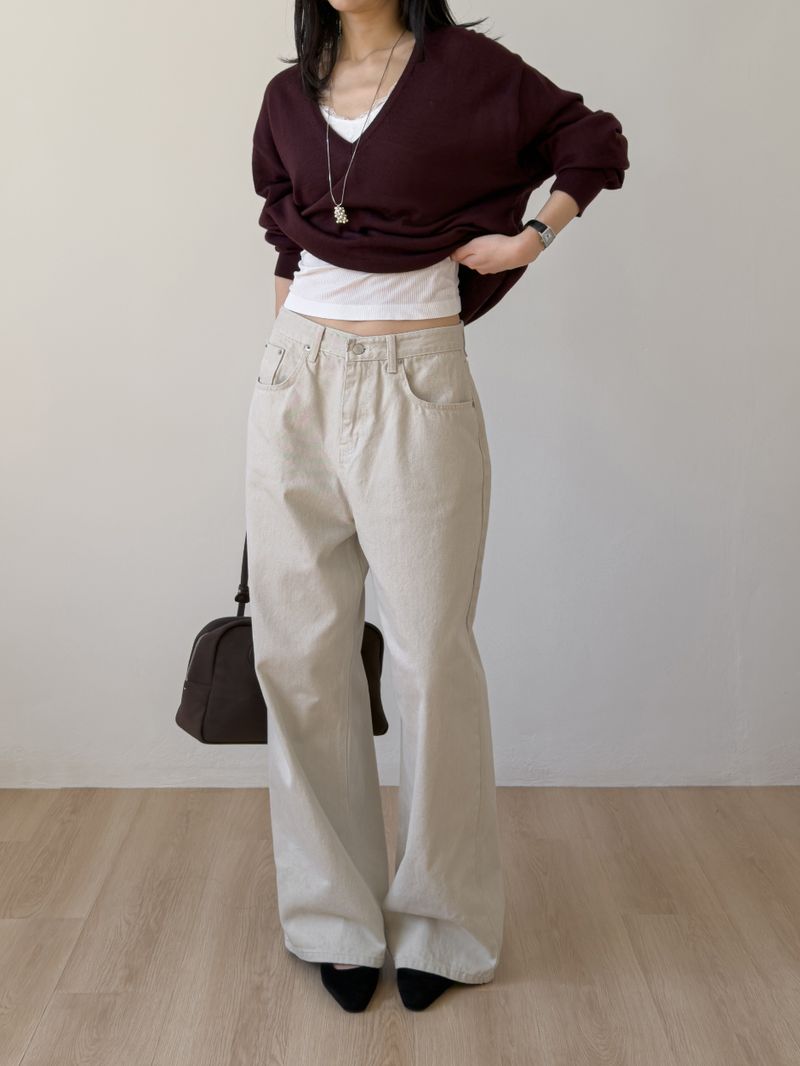 802 Bio Wide Denim Pants