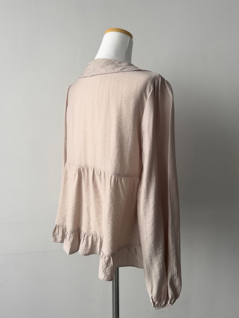 Pansy Frill V-Neck Blouse