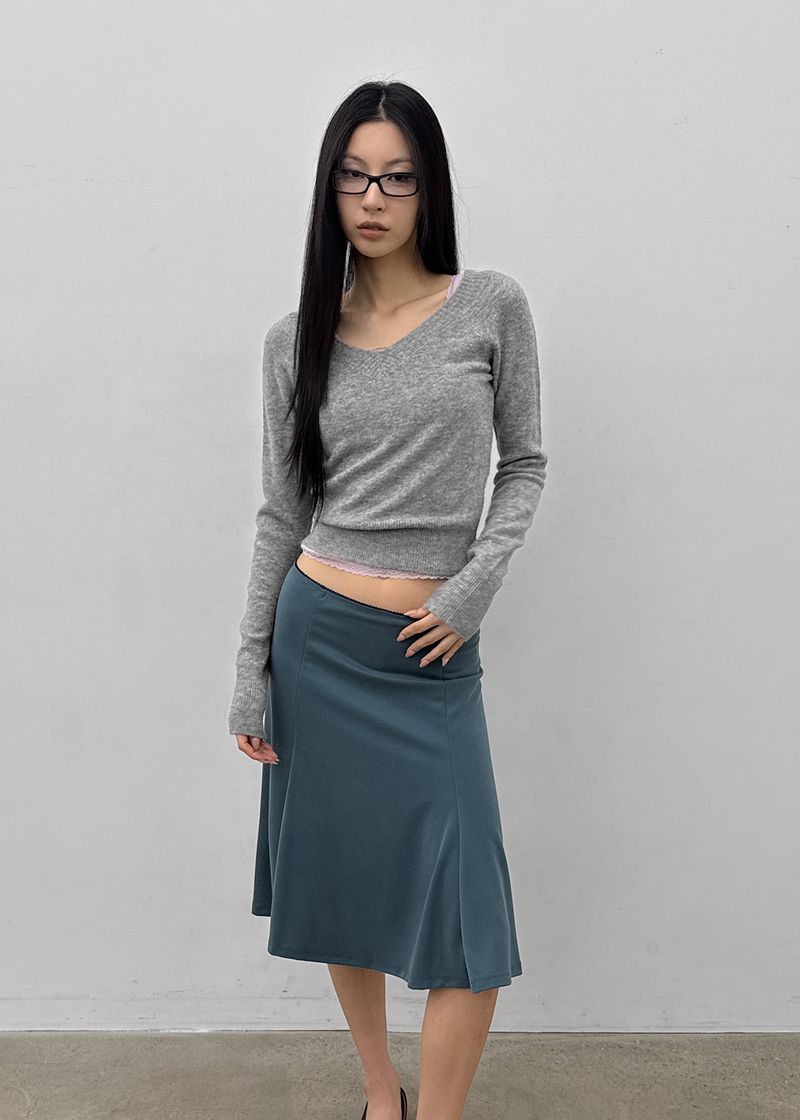 [MADE] Ruby Woo Wool V-neck Knit