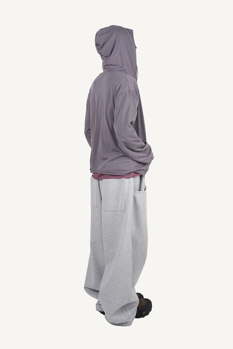 Drape Color Hoodie Zip-up