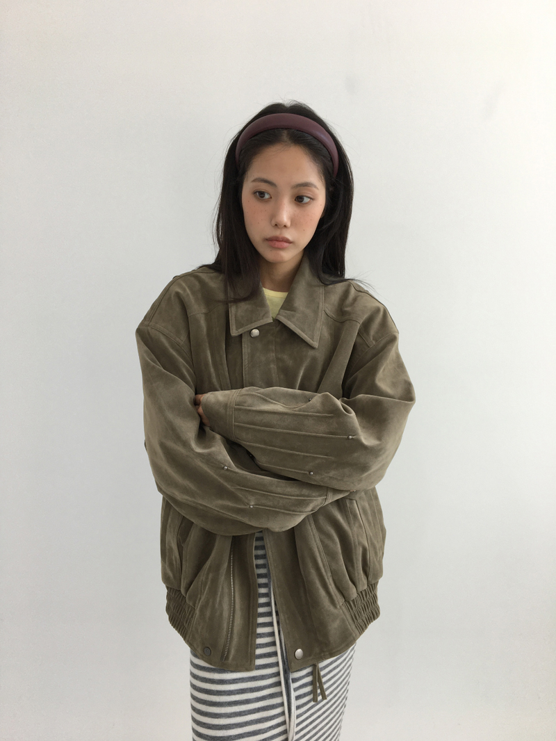 Western Suede Blouson (2color)