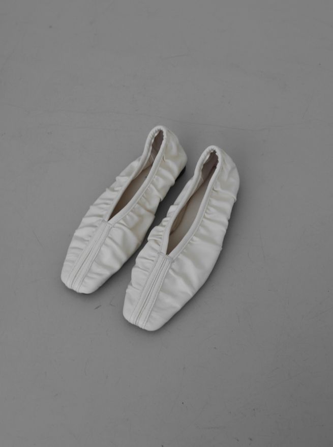 1219 Shirred Flat Shoes (2cm)