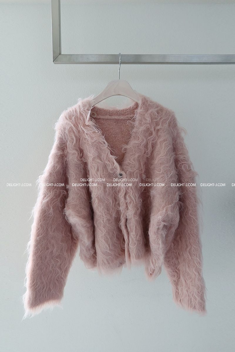 Poodle Sherpa Oversized Fur Cardigan