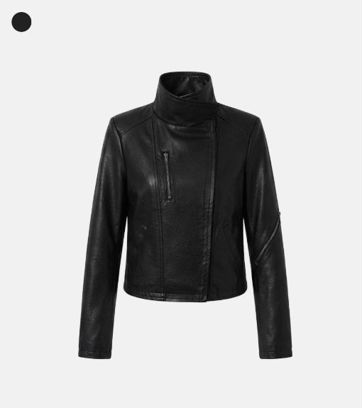 EEUN（イウン）の「Cross Zip Leather Jacket（Jackets/Outerwear）」