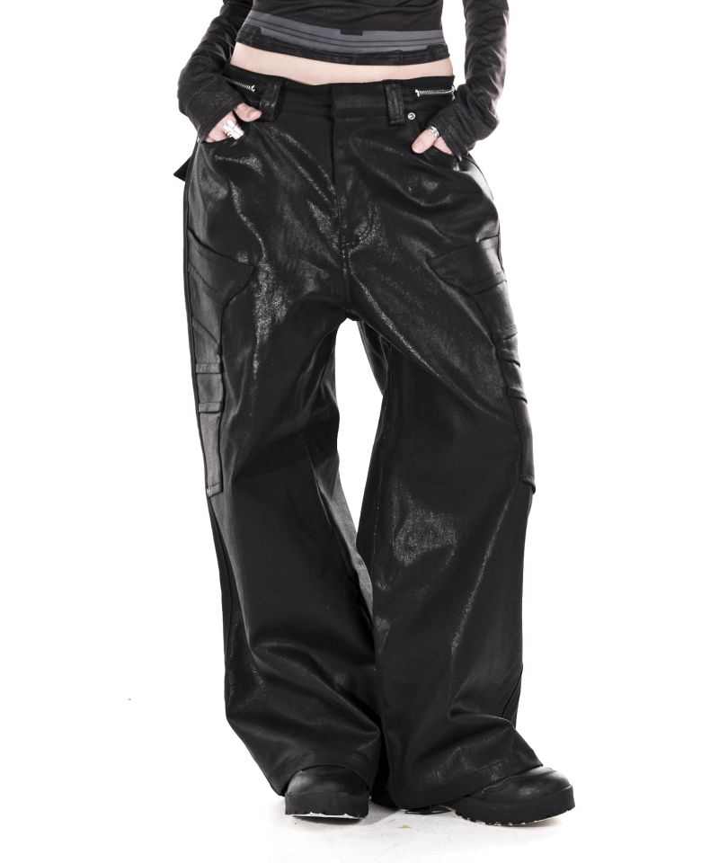 GLOW DENIM WIDE PANTS