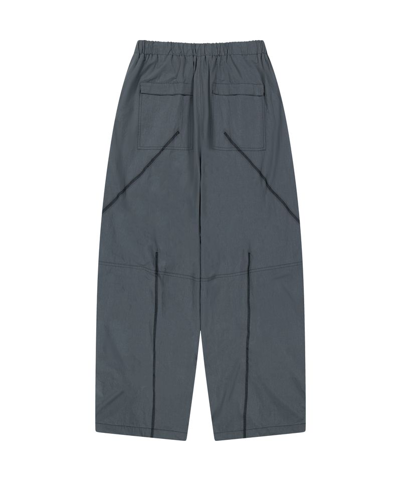 BASIC LOGO NYLON PANT_CHARCOAL