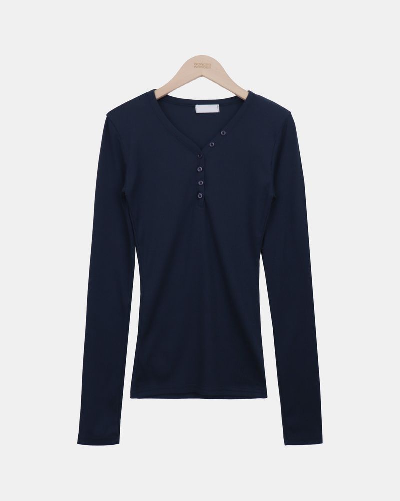 Rohan Button V-Neck Long-Sleeve T-Shirt