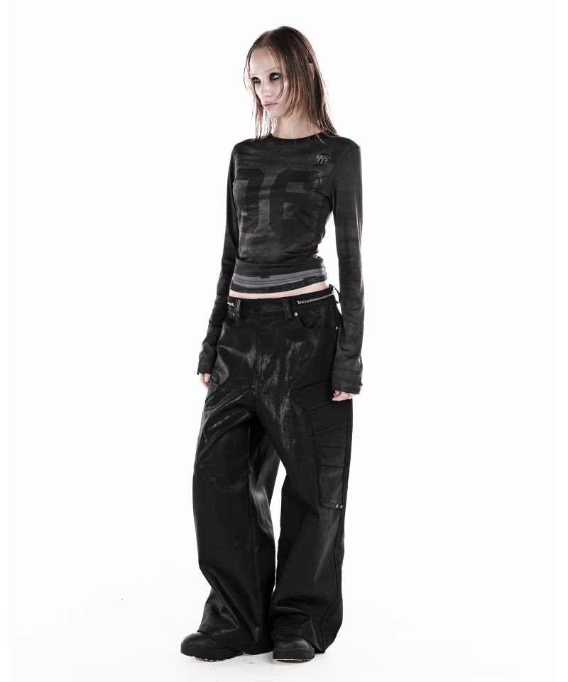GLOW DENIM WIDE PANTS