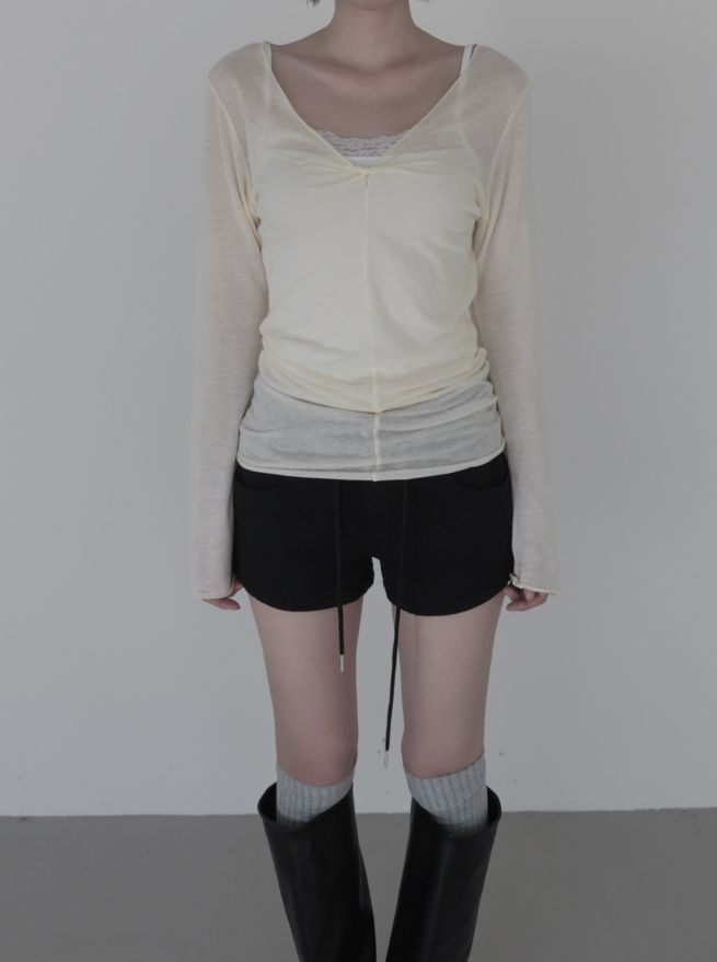 Nuel Twisted Long Sleeve Tee