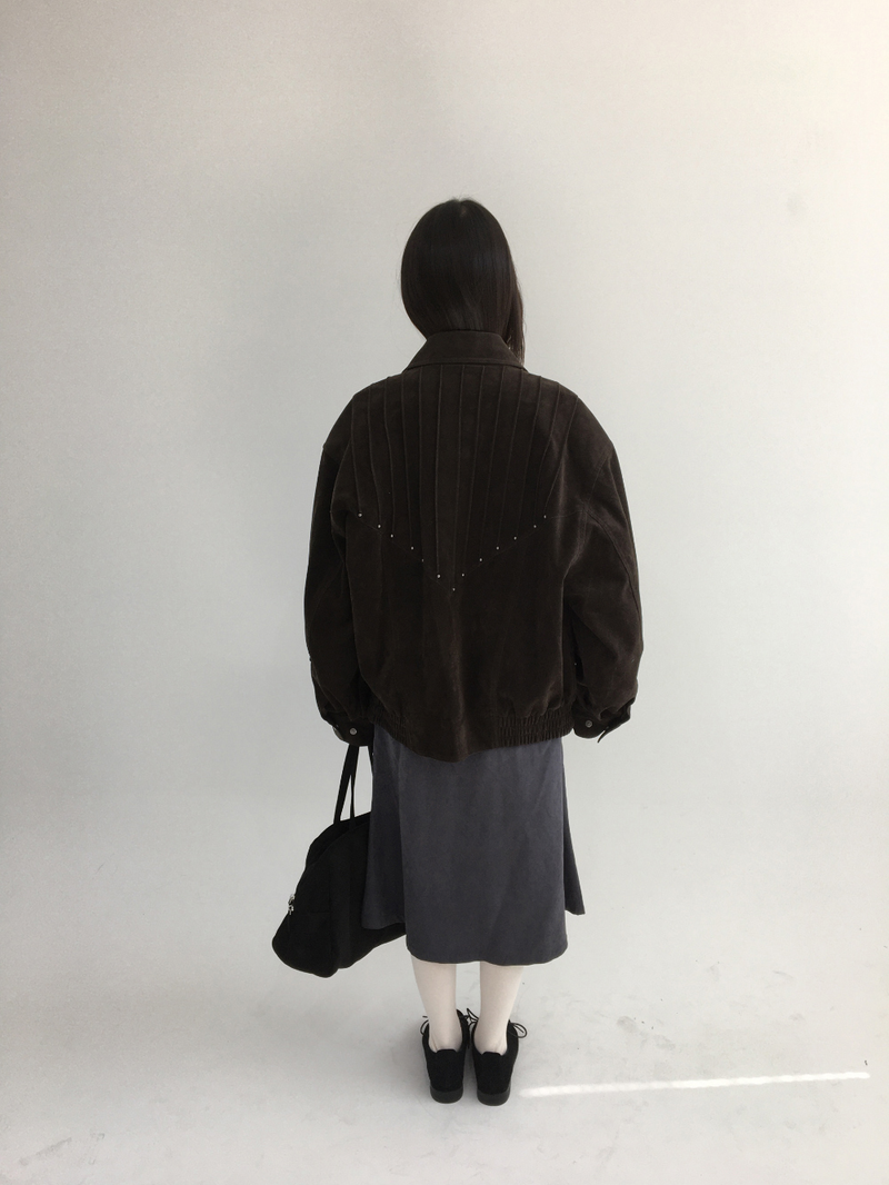 Western Suede Blouson (2color)