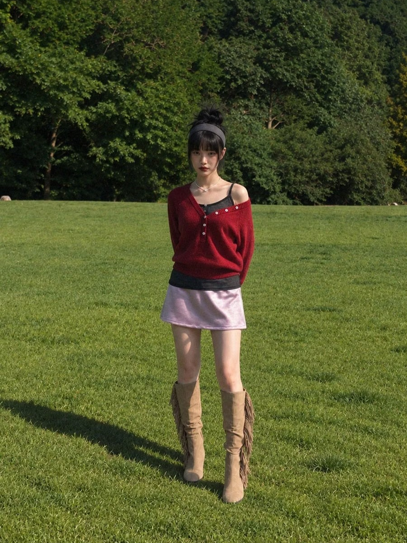 NOMAD FRINGE LONG BOOTS (2COLORS!)
