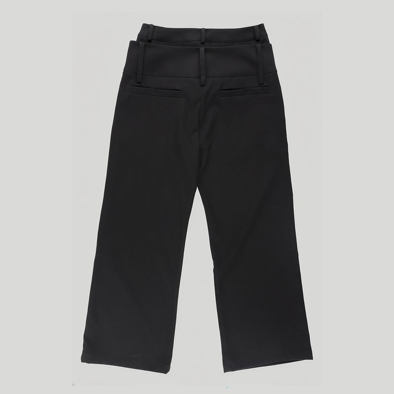 DOUBLE-WAIST TAILORED TROUSERS